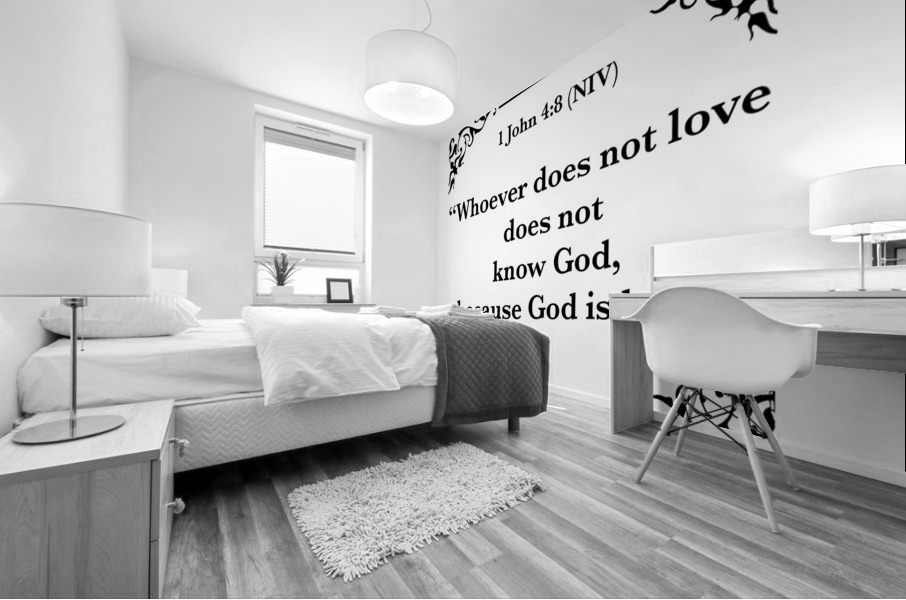1 John 4 8 Mural print