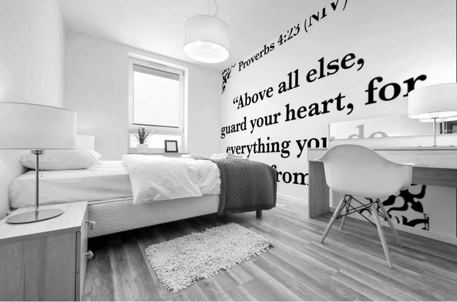 Proverbs 4 23 Mural print