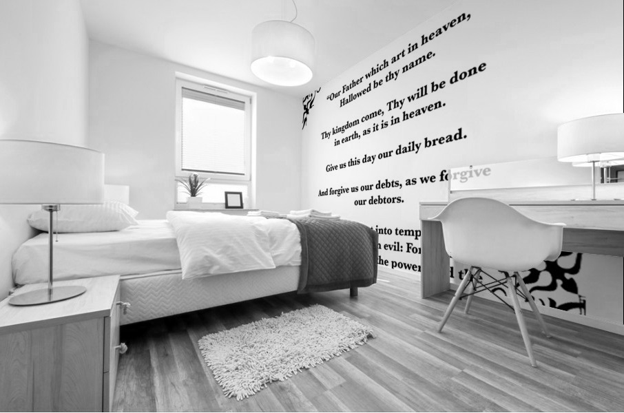 Mathew 6 9 13 Mural print