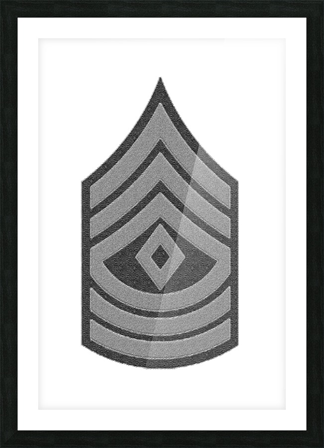 First Sergeant Picture Frame print