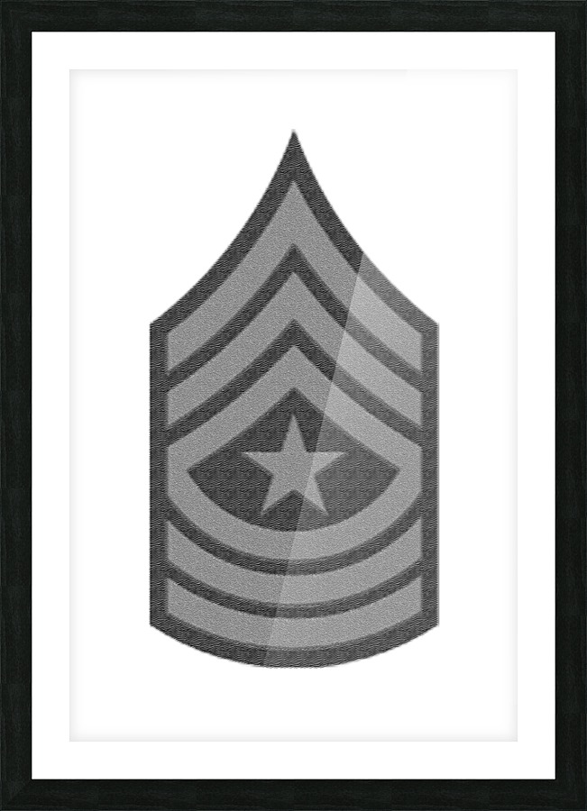 Sergeant Major Picture Frame print