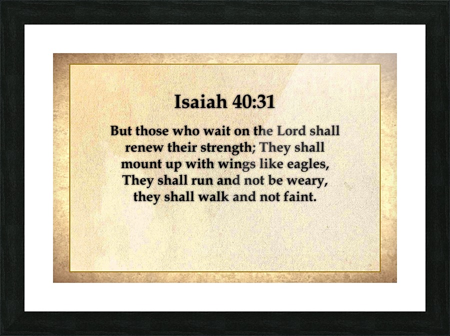 Isaiah 40 31 Picture Frame print