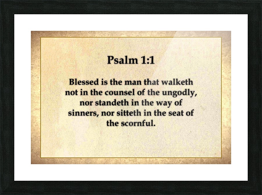 Psalm 1 1 Picture Frame print