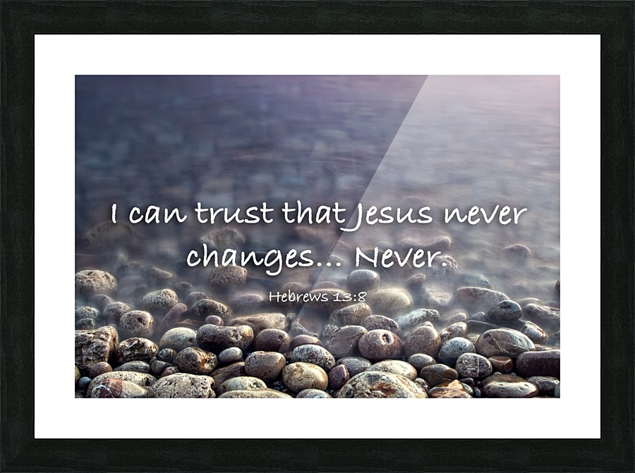 Jesus Never Changes Picture Frame print