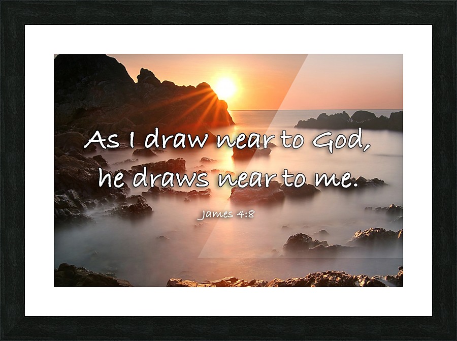 Draw Near Picture Frame print