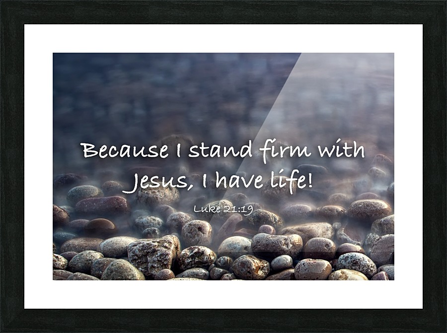 Stand Firm Picture Frame print