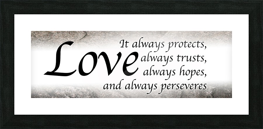 Love Always Picture Frame print