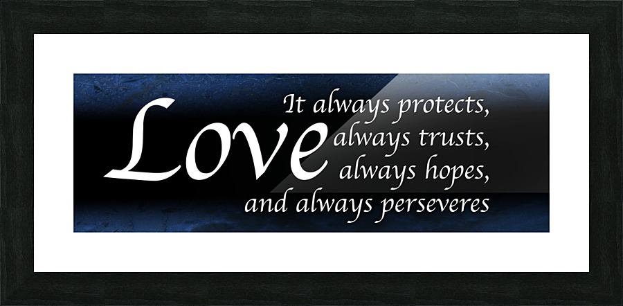 Love Always 4 Picture Frame print
