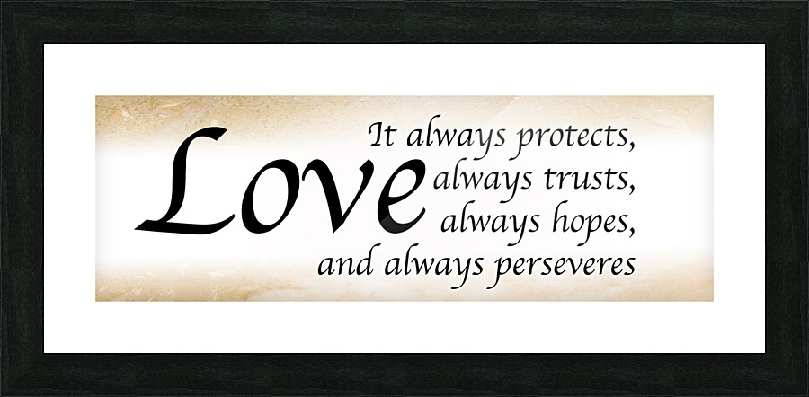 Love Always 3 Picture Frame print