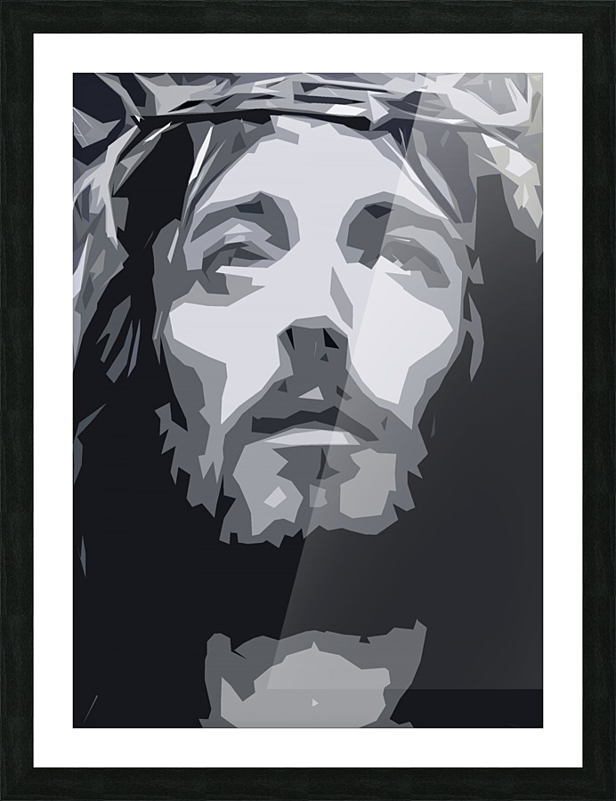 Christ Looking Up Picture Frame print