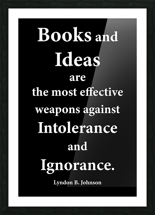 Books and Ideas 2 Picture Frame print