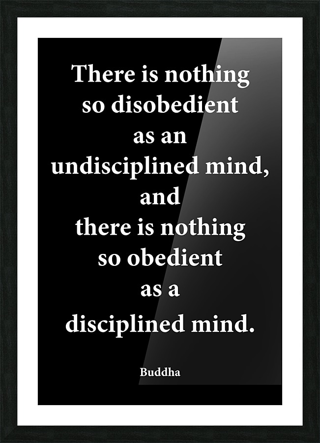 Disciplined Mind 2 Picture Frame print