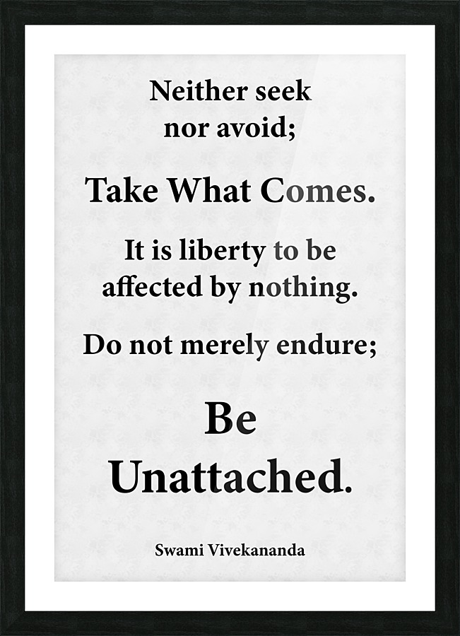 Be Unattached Picture Frame print
