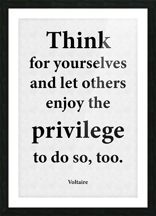 Think for Yourselves Picture Frame print