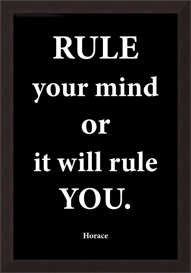 Rule Your Mind 2 Picture Frame print