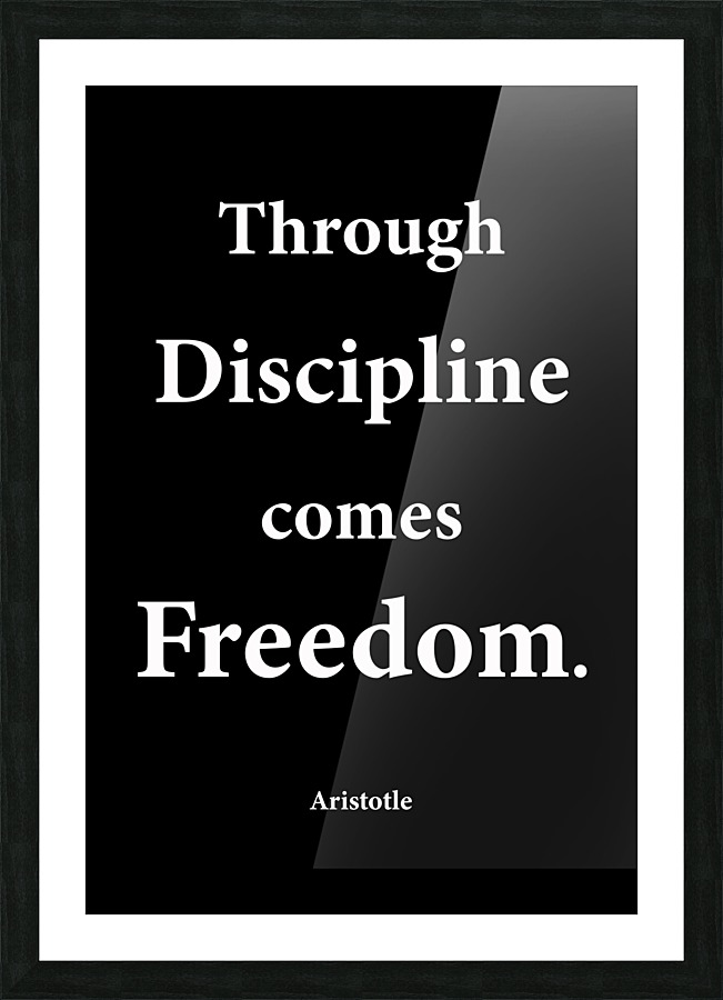 Through Discipline 2 Picture Frame print