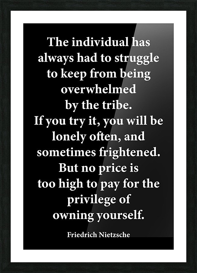 Owning Yourself 2 Picture Frame print