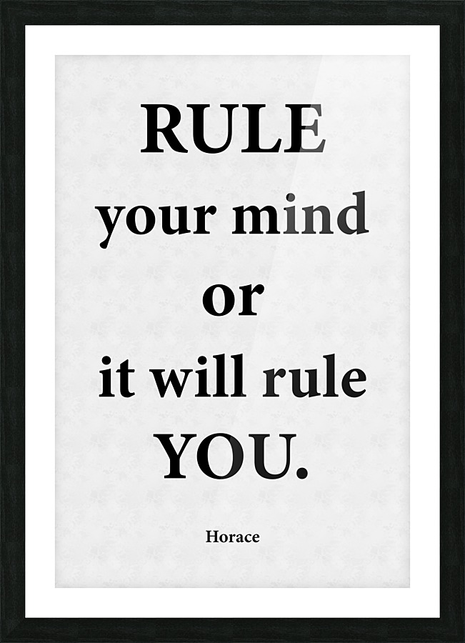 Rule Your Mind Picture Frame print