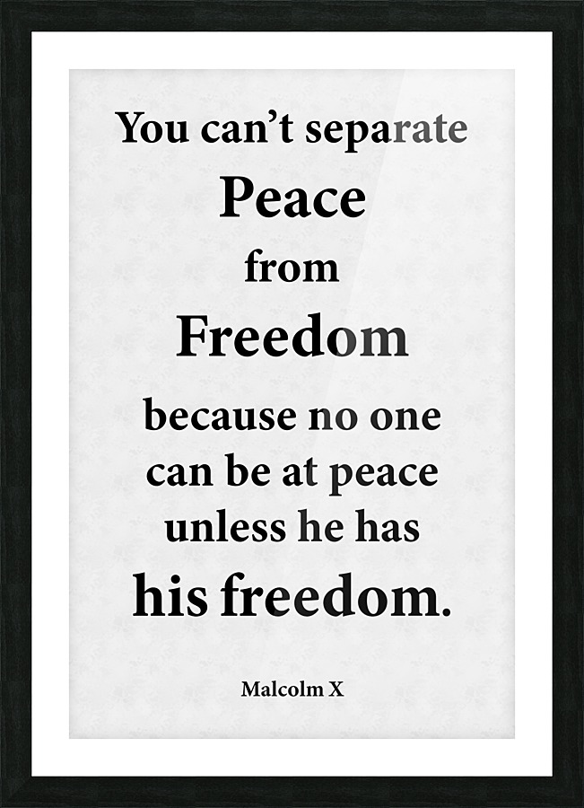 Peace From Freedom Picture Frame print