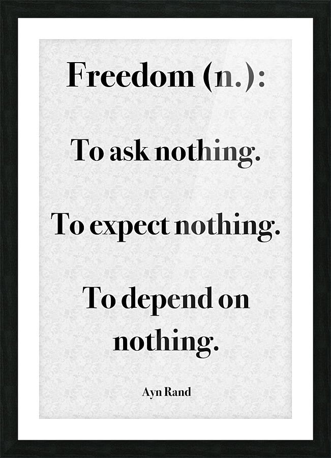 Freedom Defined Picture Frame print