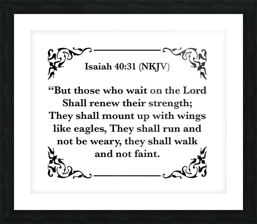Isaiah 40 31 Picture Frame print