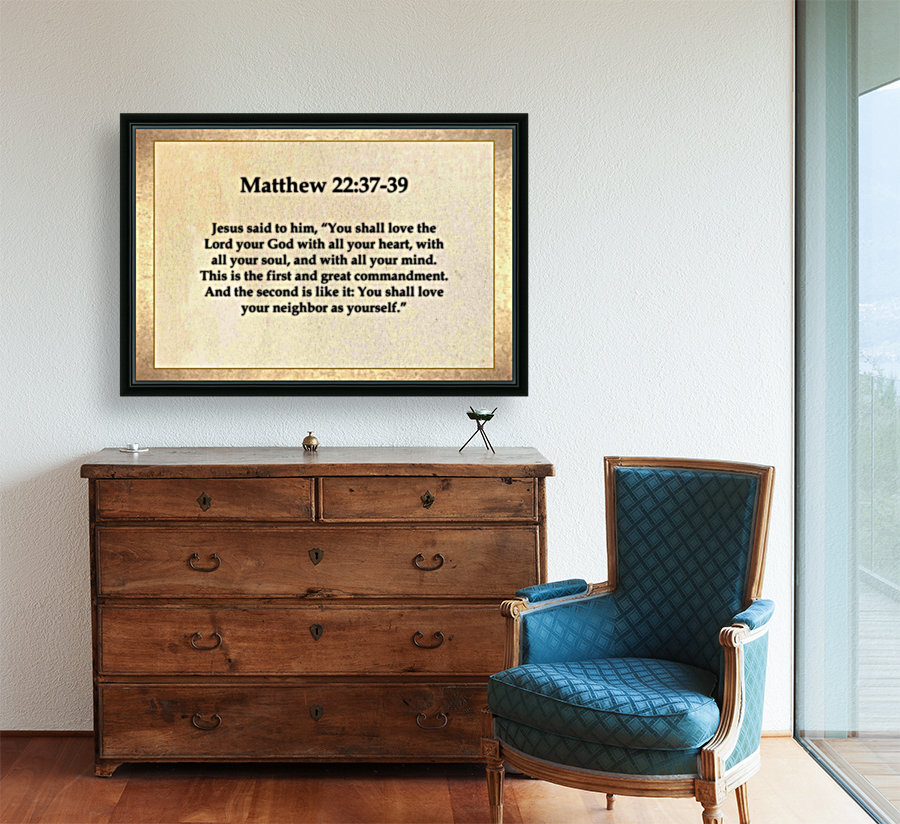 Matthew 22 37 39 Reproduction