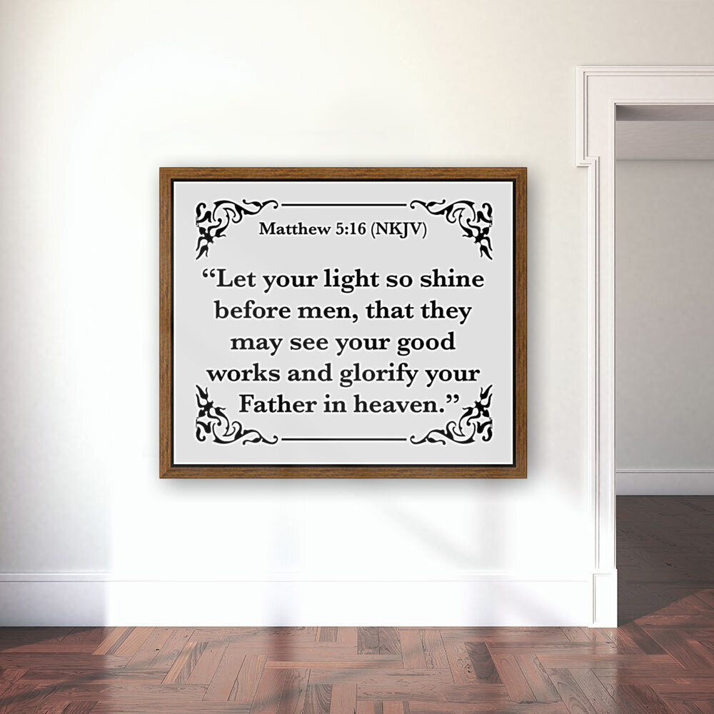 Matthew 5 16 Reproduction