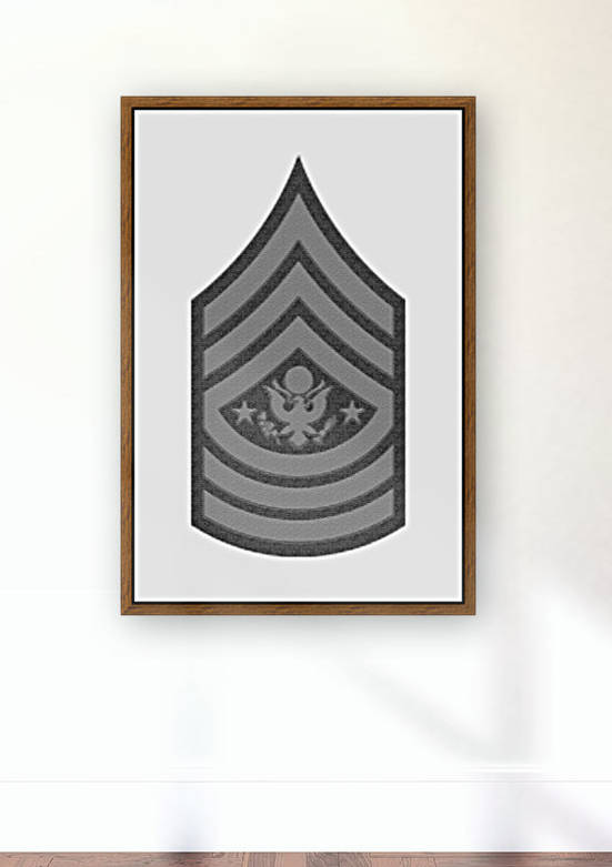 Sergeant Major of the Army by Scripture on the Walls