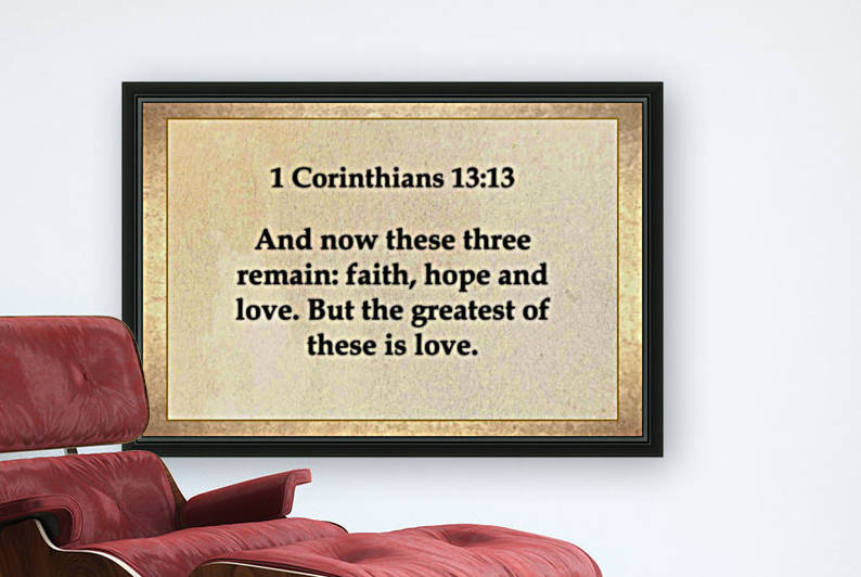 1 Corinthians 13 13 Reproduction