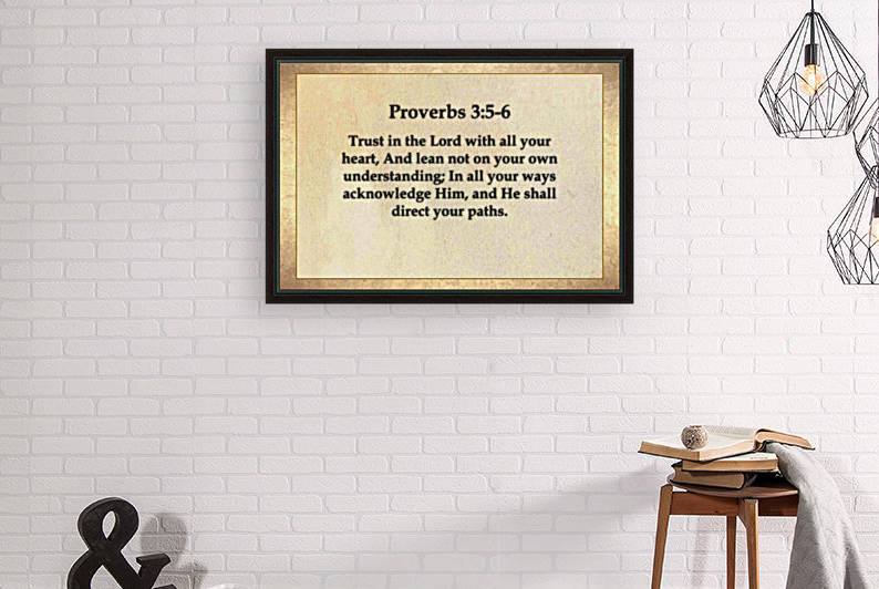 Proverbs 3 5 6 Reproduction