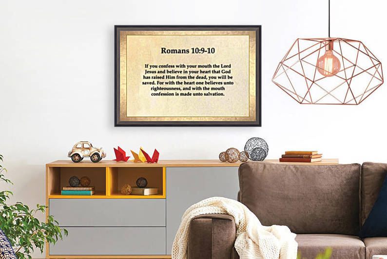 Romans 10 9 10 Reproduction