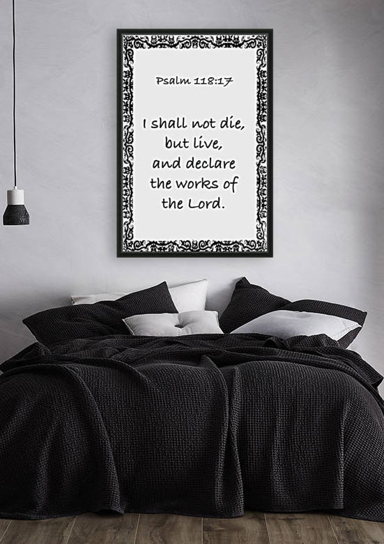 Psalm 118 17 10WB by Scripture on the Walls