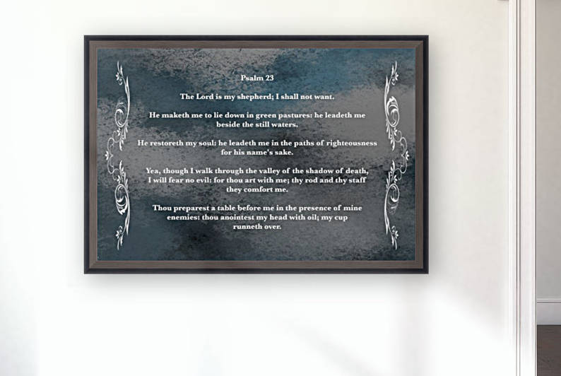 Psalm 23 4CH Reproduction