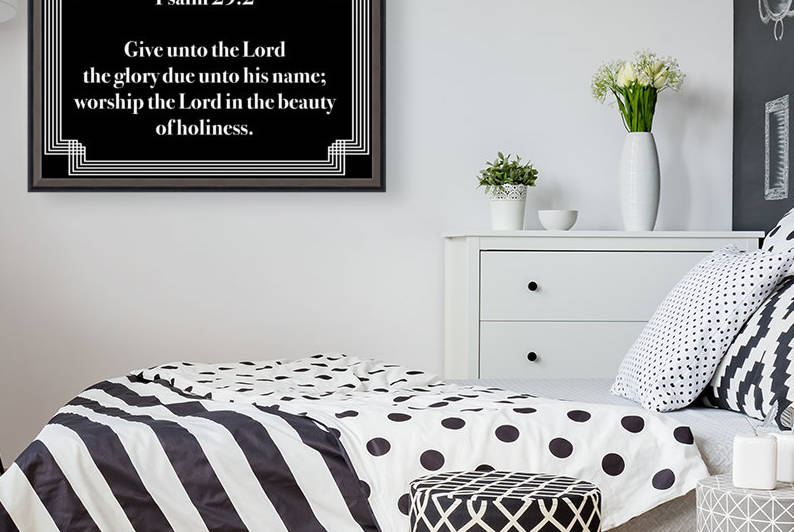 Psalm 29 2 2BW Reproduction