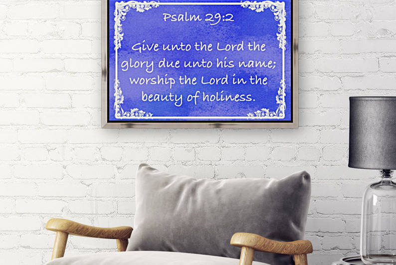 Psalm 29 2 8BL Reproduction