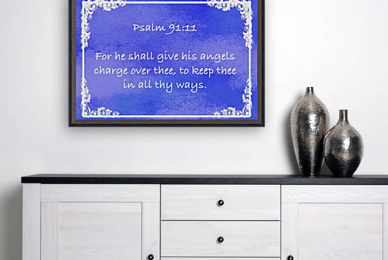 Psalm 91 11 8BL Reproduction