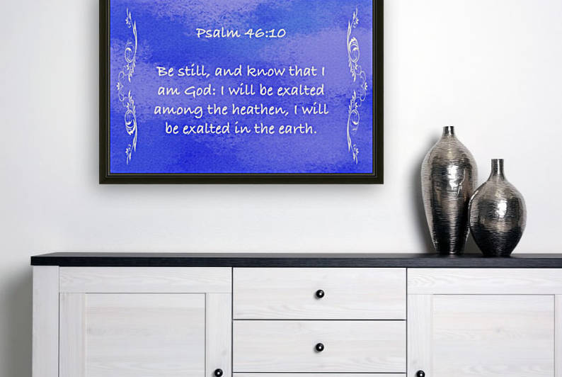Psalm 46 10 4BL Reproduction