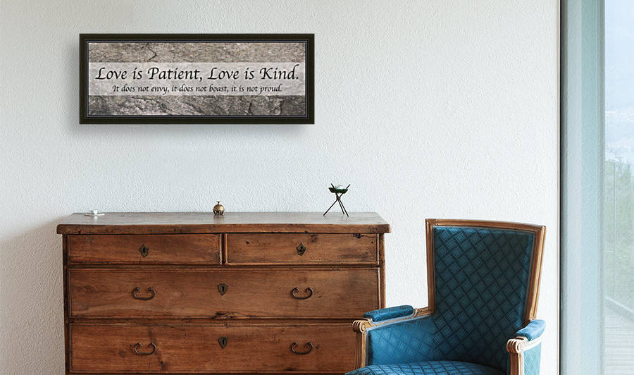 Love Is by Scripture on the Walls