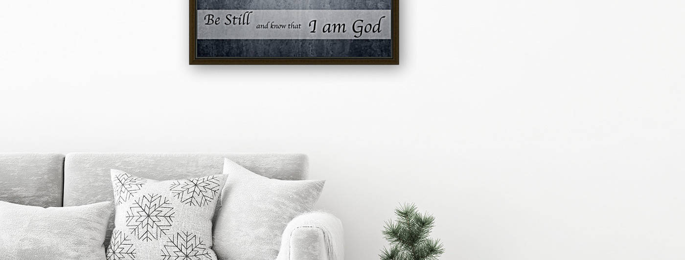 Be Still 2 by Scripture on the Walls