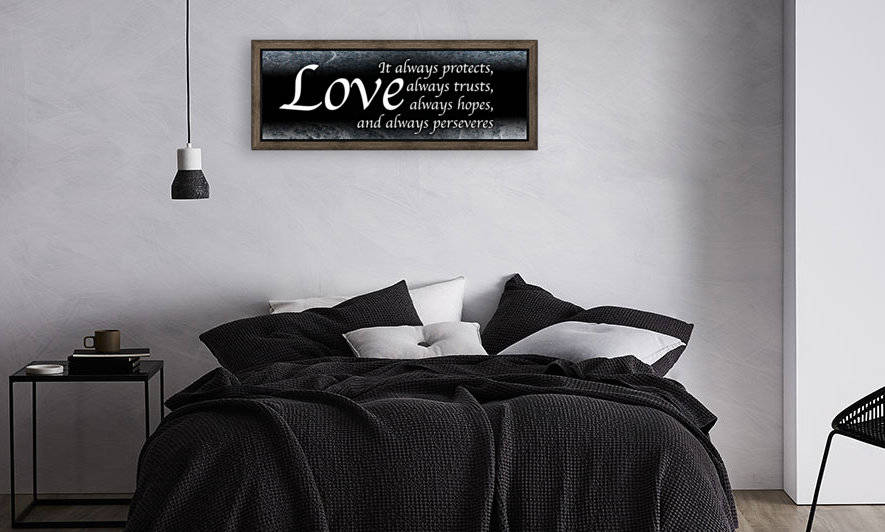 Love Always 2 by Scripture on the Walls