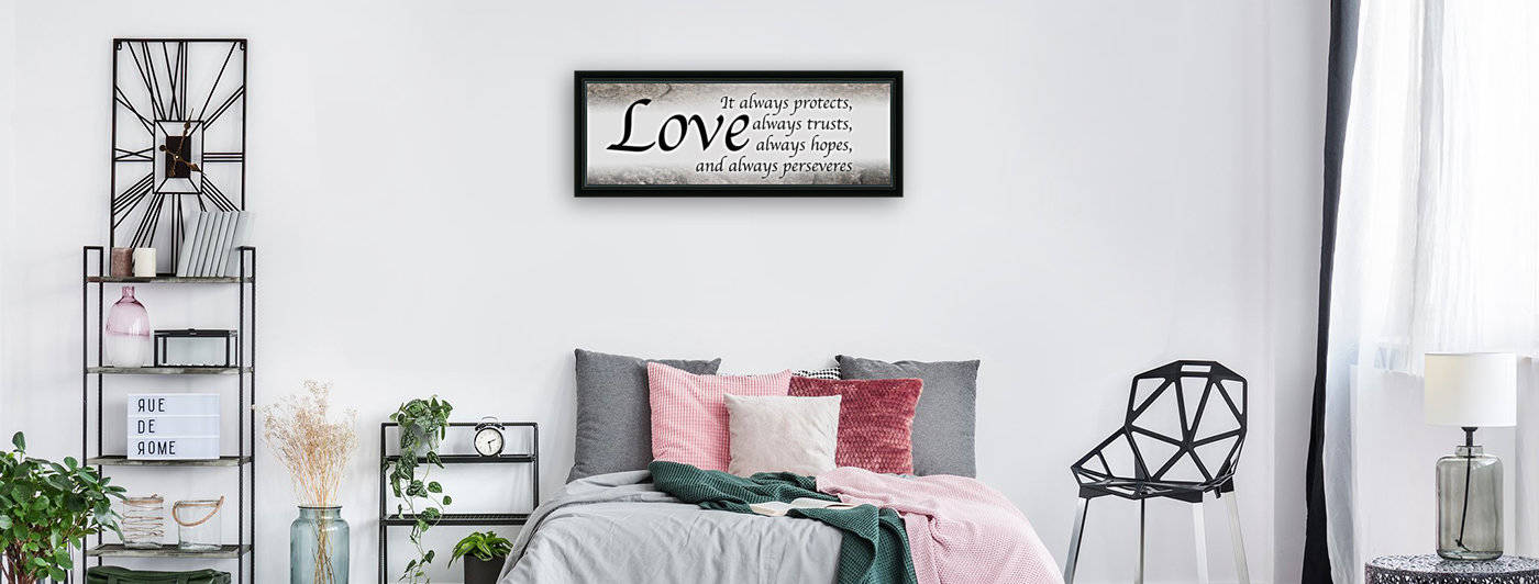 Love Always by Scripture on the Walls