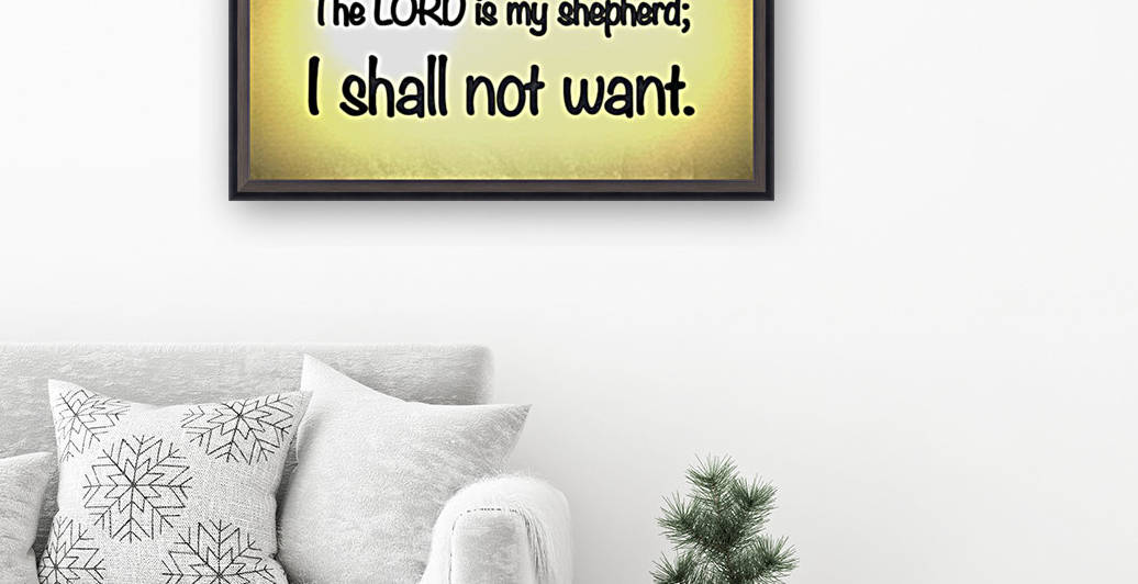 Psalm 23 1 by Scripture on the Walls