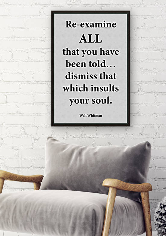Re examine by Scripture on the Walls