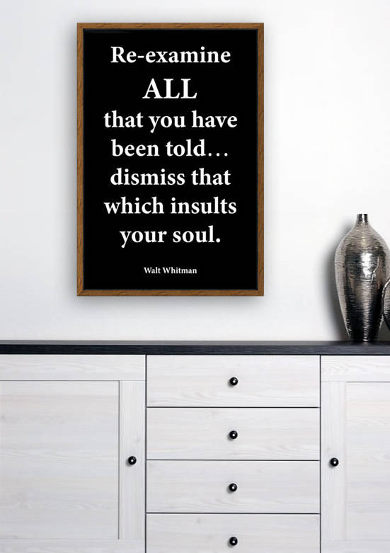 Re examine 2 by Scripture on the Walls