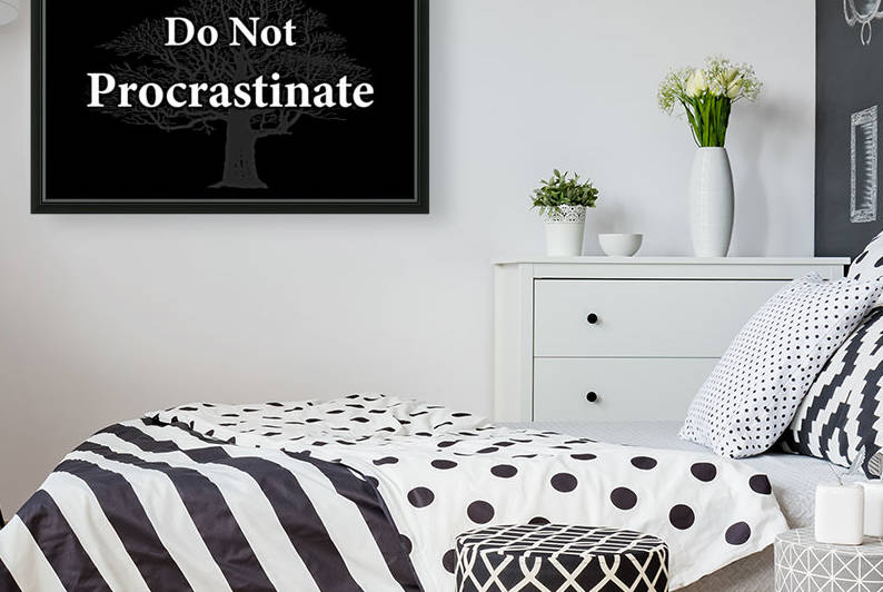 Do Not Procrastinate 2 by Scripture on the Walls