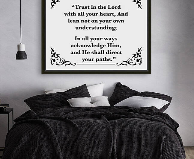Proverbs 3 5 6 by Scripture on the Walls