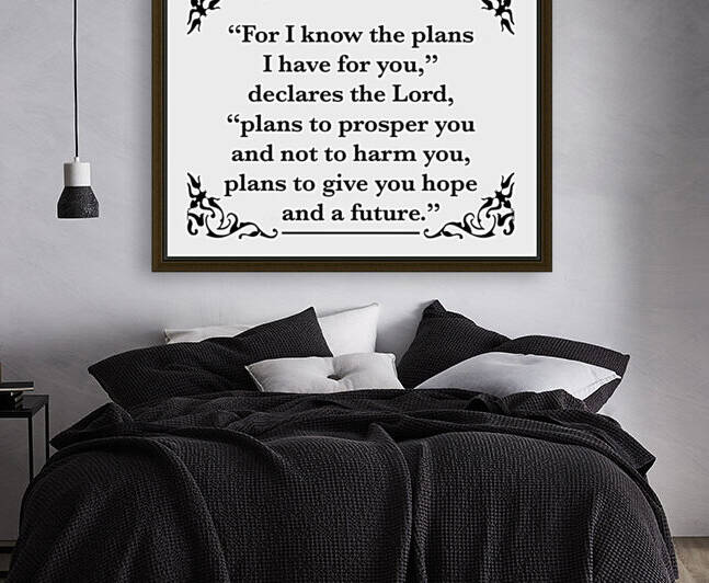 Jeremiah 29 11 by Scripture on the Walls