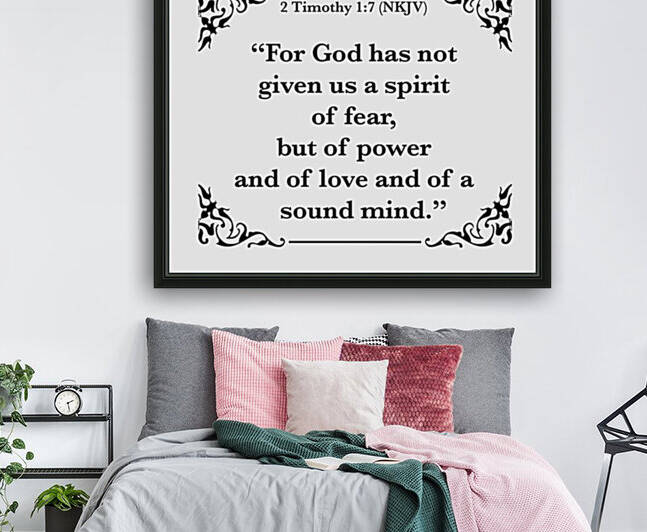 2 Timothy 1 7 by Scripture on the Walls
