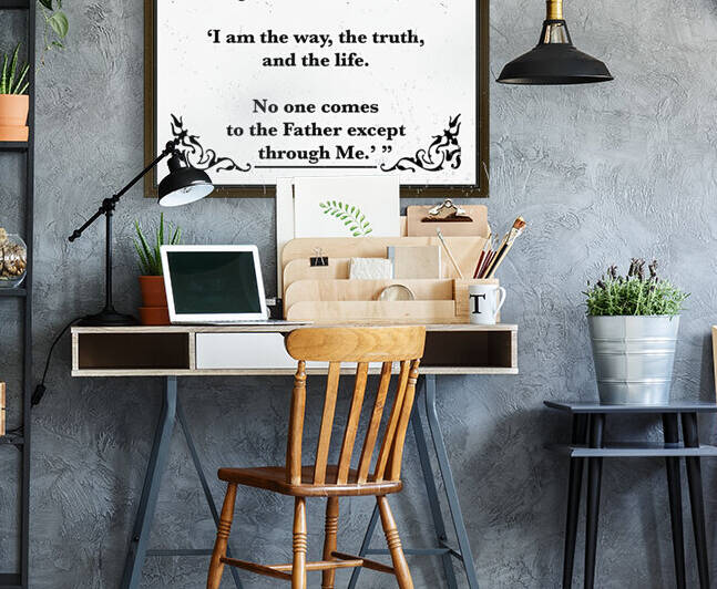 John 14 6 by Scripture on the Walls