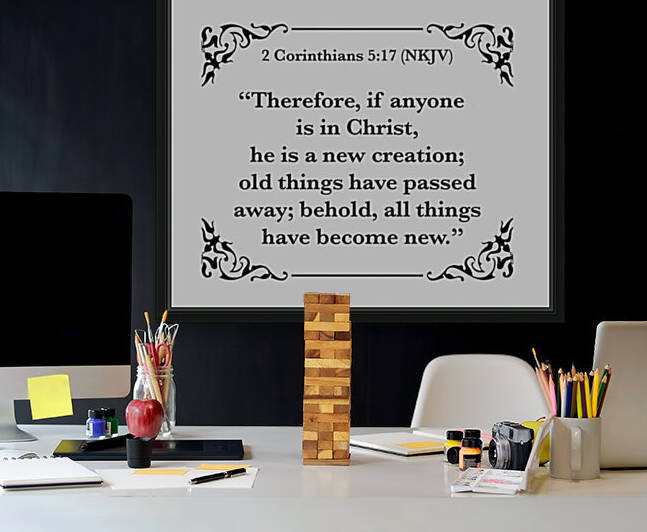 2 Corinthians 5 17 by Scripture on the Walls